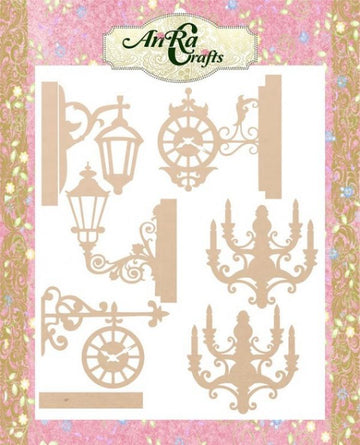 3D Lamps and Wall Clocks Set 1